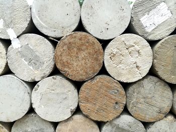 Full frame shot of firewood