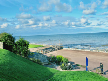 Scenic view of sea against sky