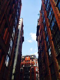 Low angle view of buildings against sky