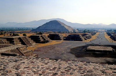 View of old town against sky