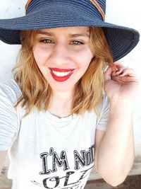 Portrait of smiling young woman