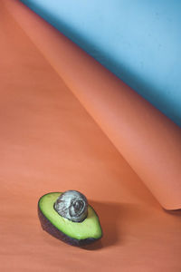 High angle view of fruits on table