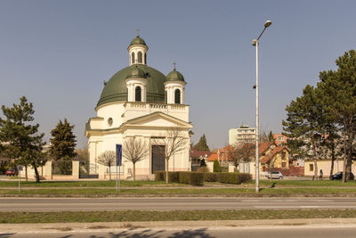 View of church