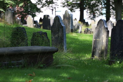 View of cemetery