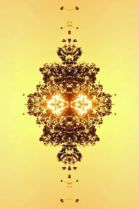 Sun shining through trees