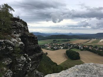 Scenic view of landscape against sky