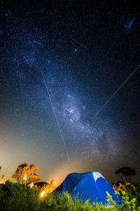 Low angle view of starry sky