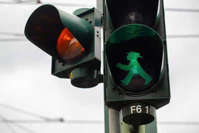 Low angle view of road sign