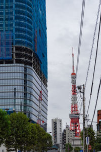 Low angle view of buildings against sky