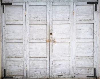 Close-up of closed door