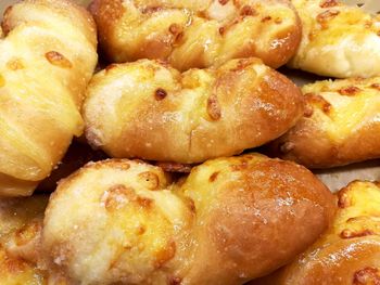 Close-up of bread in plate