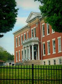 Low angle view of building against sky