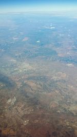 Aerial view of sea against sky
