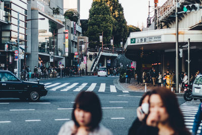 People on city street