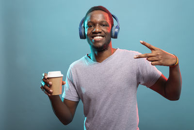 Young man using mobile phone