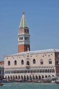 View of historical building against clear sky