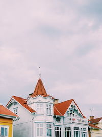 Low angle view of buildings against sky