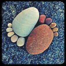 transfer print, auto post production filter, still life, close-up, high angle view, food and drink, directly above, pebble, freshness, food, no people, large group of objects, seashell, abundance, stone - object, textured, circle, indoors, day, selective focus