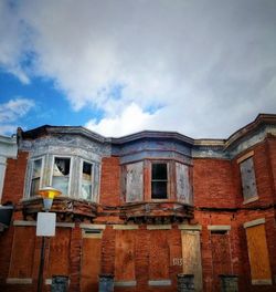 Low angle view of building against sky