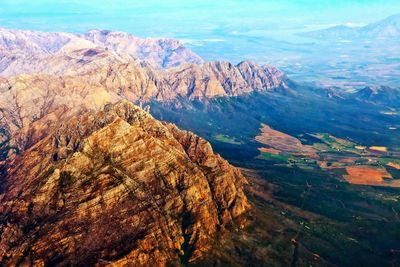 Scenic view of mountain range