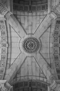 Low angle view of ceiling of building