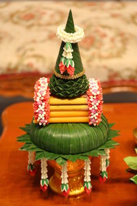 Close-up of christmas decorations on table