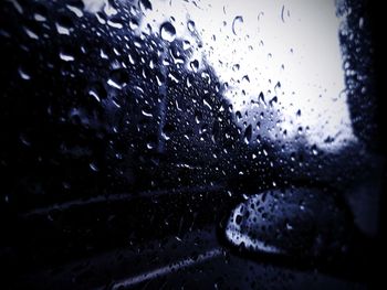 Raindrops on glass window