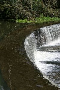 River flowing through rocks