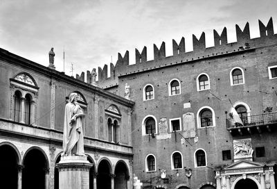 Low angle view of historical building against sky