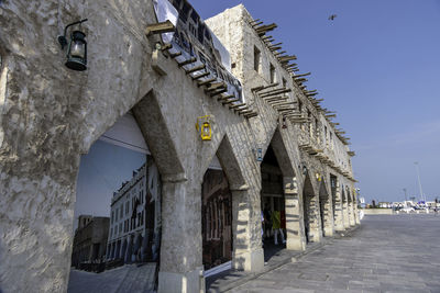 Doha, qatar, october 31, 2023. souq waqif, the standing market, is a marketplace.