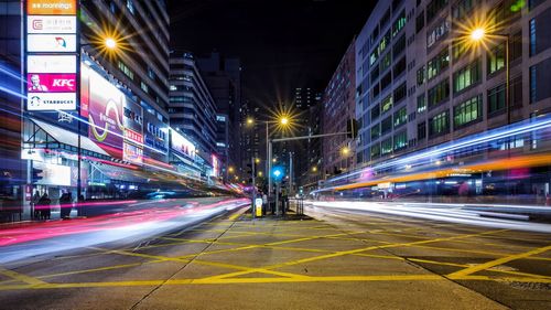 City street at night