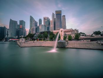 View of city at waterfront