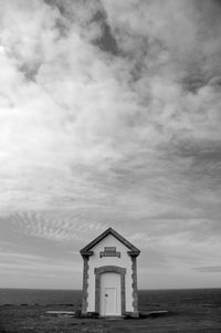 View of sea against cloudy sky