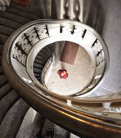 Close-up of spiral staircase