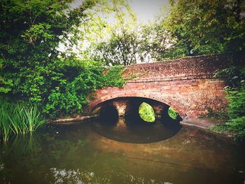 Footbridge over river