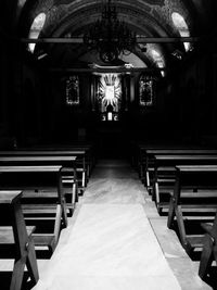 Interior of church