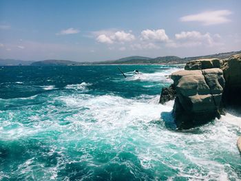 Scenic view of sea against sky