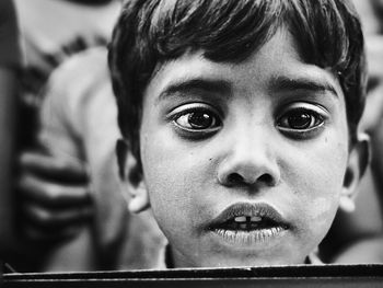 Close-up portrait of boy