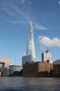 Modern buildings in city against sky