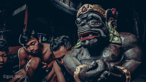 Statue of buddha in temple