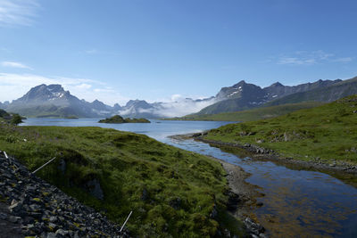 Fjord view at ramberg, norway