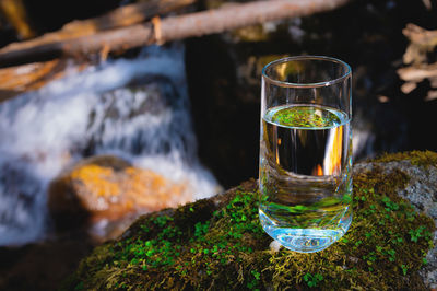 Close-up of drink on table