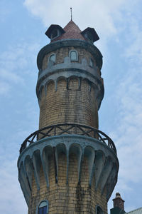 Low angle view of historic building against sky