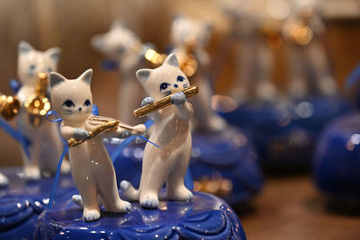 Close-up of figurines