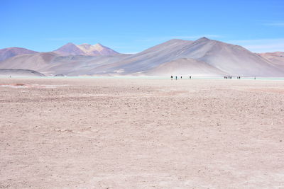 Scenic view of desert against sky