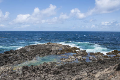 Scenic view of sea against sky