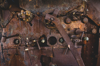 Full frame shot of rusty metal