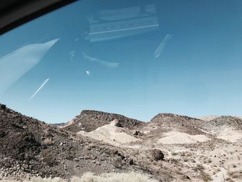 Close-up of mountain against sky