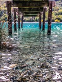 View of pier over sea