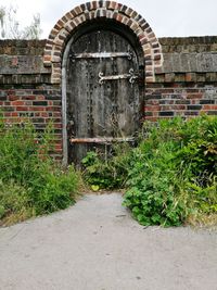 Entrance of old building